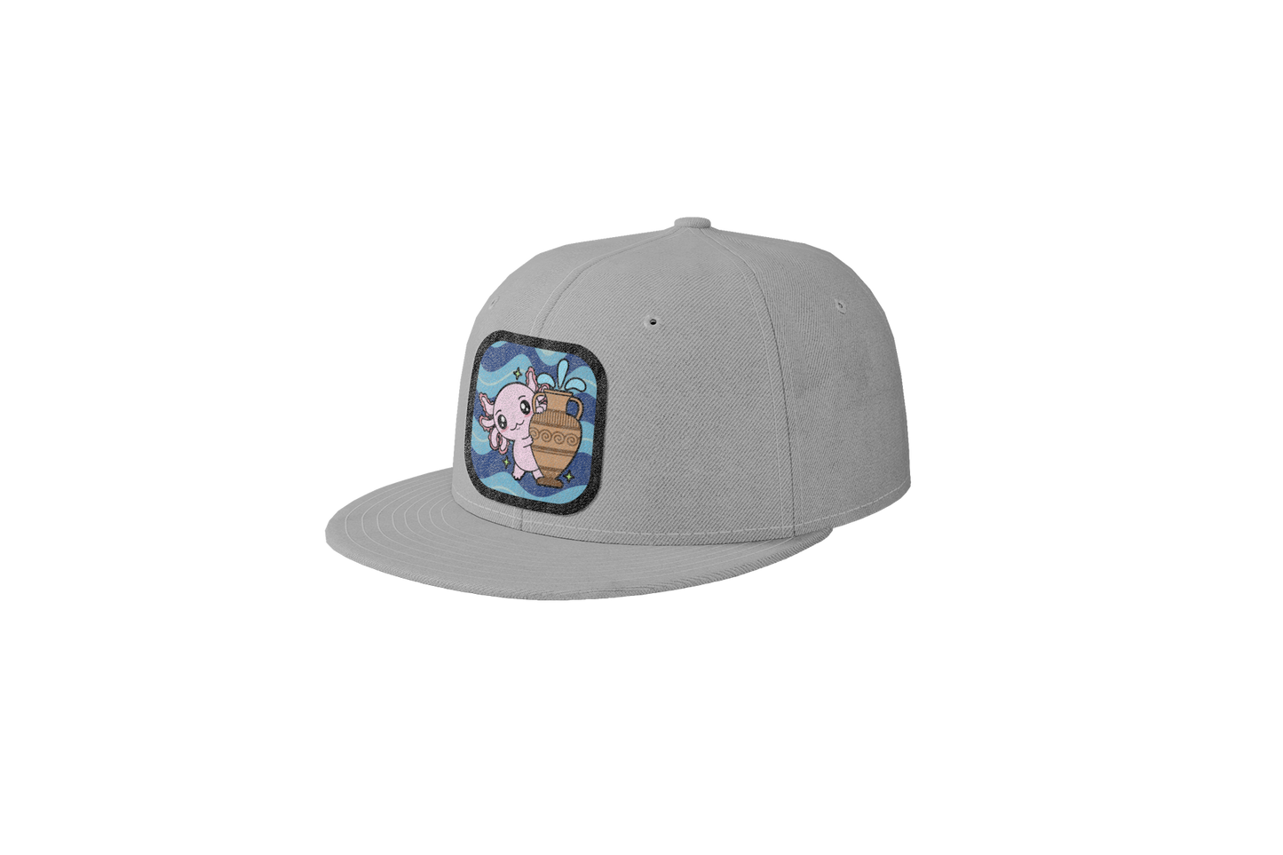 Gorra Unisex Plana Axolotzin Horoscopos Acuario Ajolote