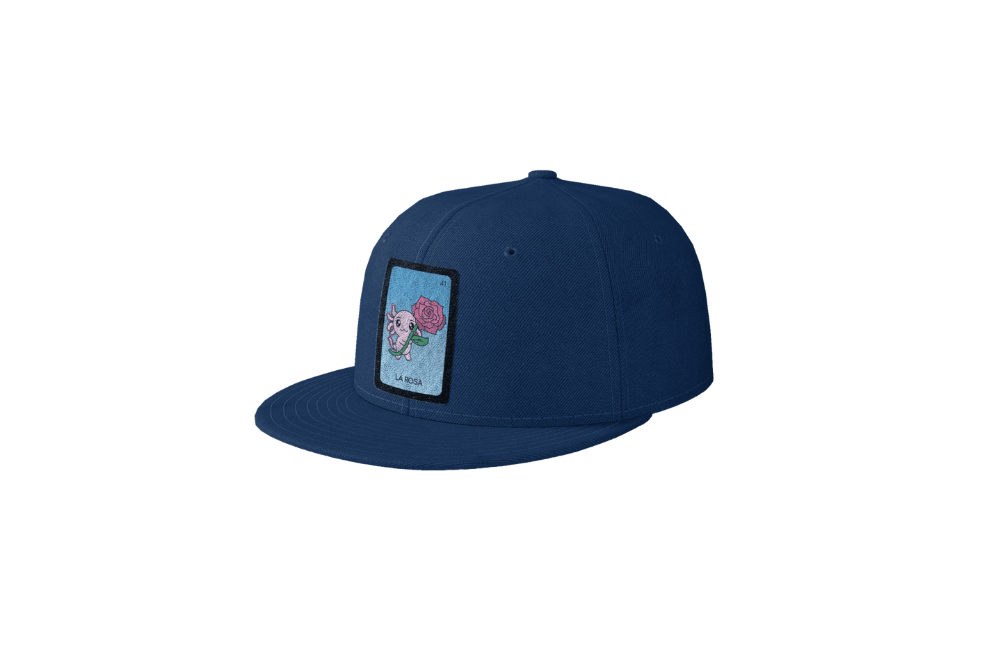 Gorra Unisex Plana Axoloteria La Rosa Ajolote
