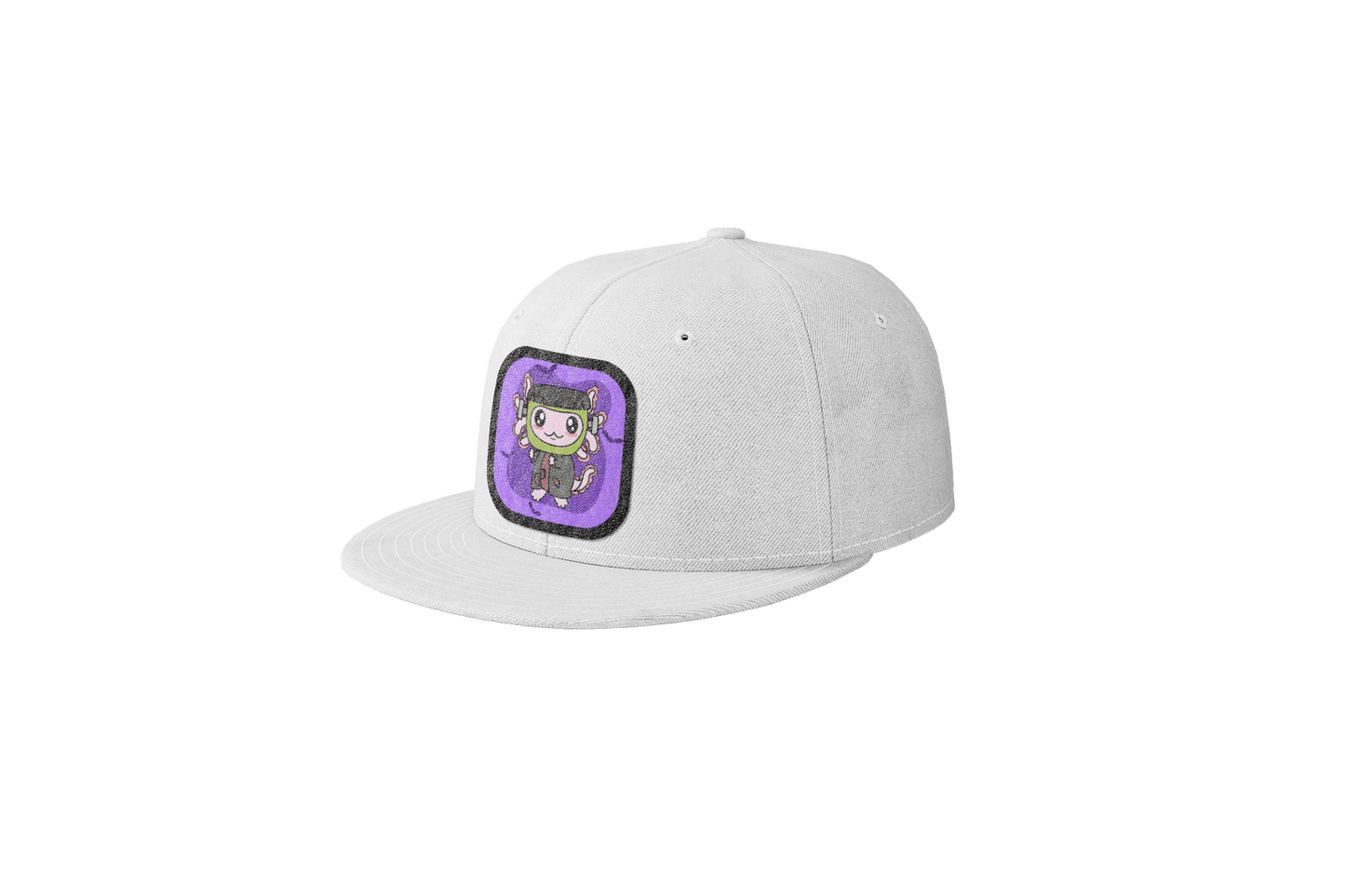 Gorra Unisex Plana Axolotzin Monstruo De Frankenstein