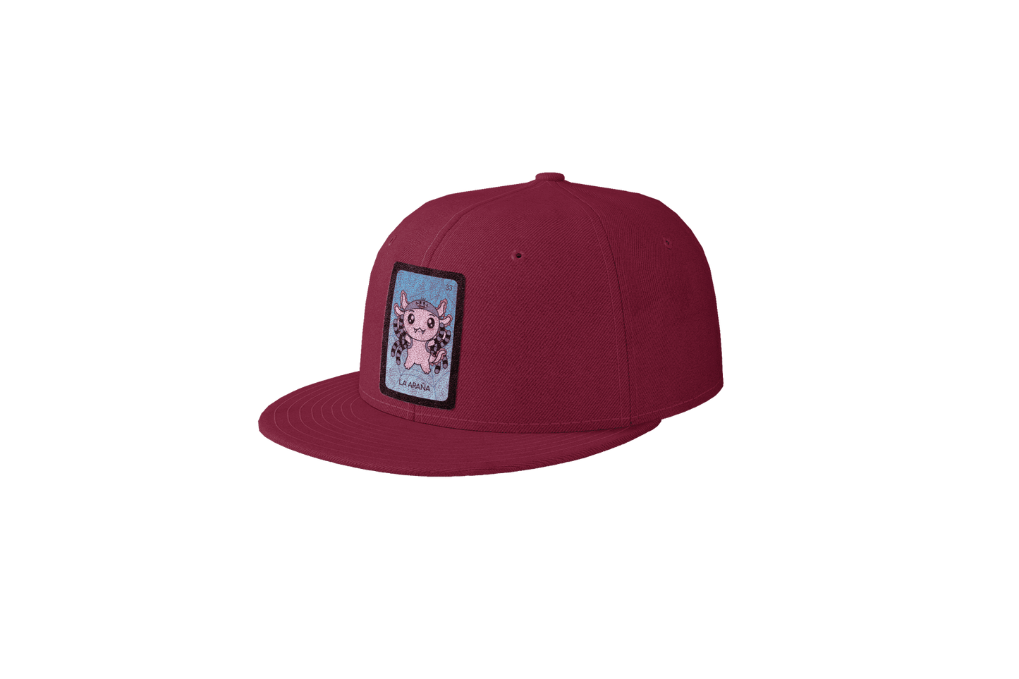 Gorra Unisex Plana Axoloteria La Araña Ajolote