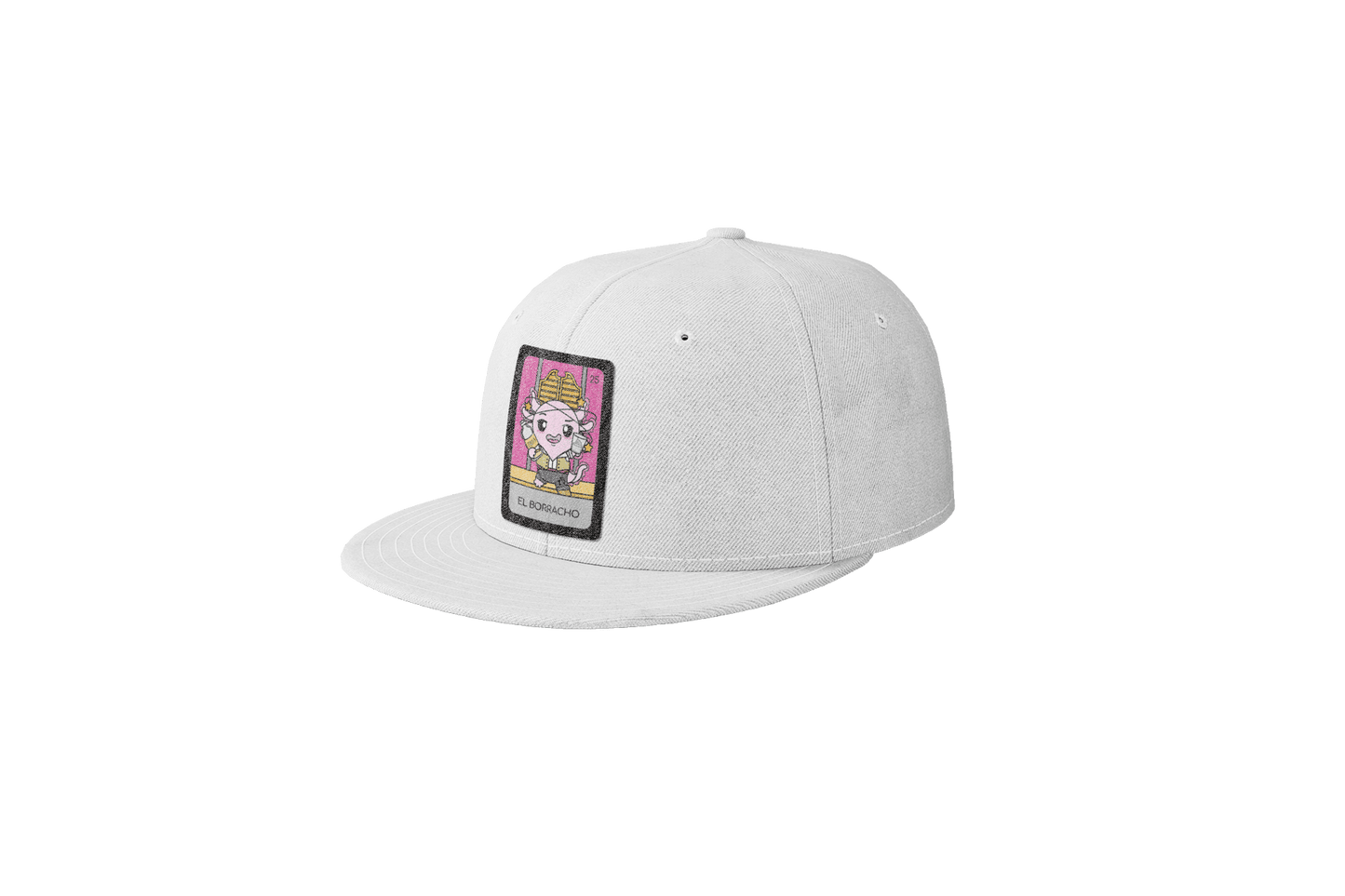 Gorra Unisex Plana Axoloteria El Borracho Ajolote