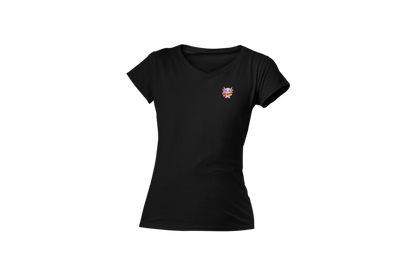 Playera Cuello V Axolotzin Comiendo Jocho Ajolote Adulto