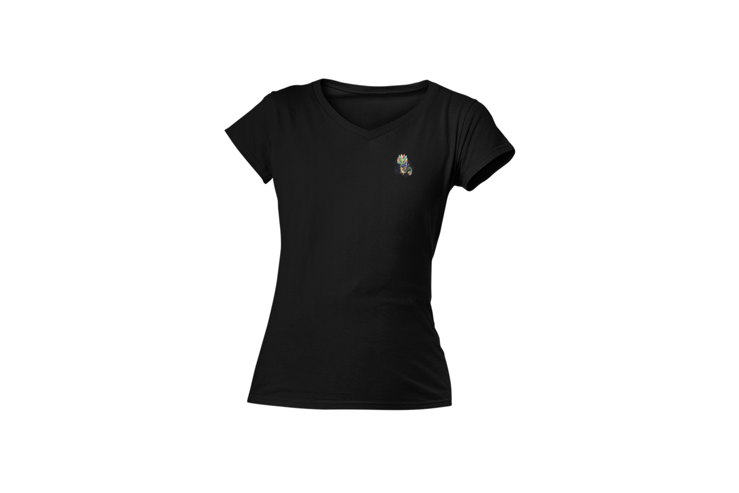 Playera Cuello V Ajolotito NiÇña Y Quetzalcoatl Mirari Chan