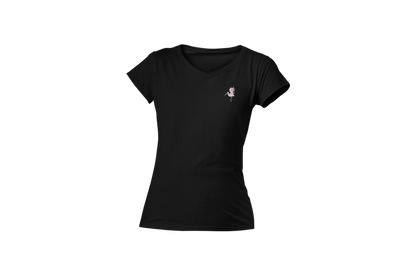 Playera Cuello V Axoloteria La Garza Ajolote Adulto