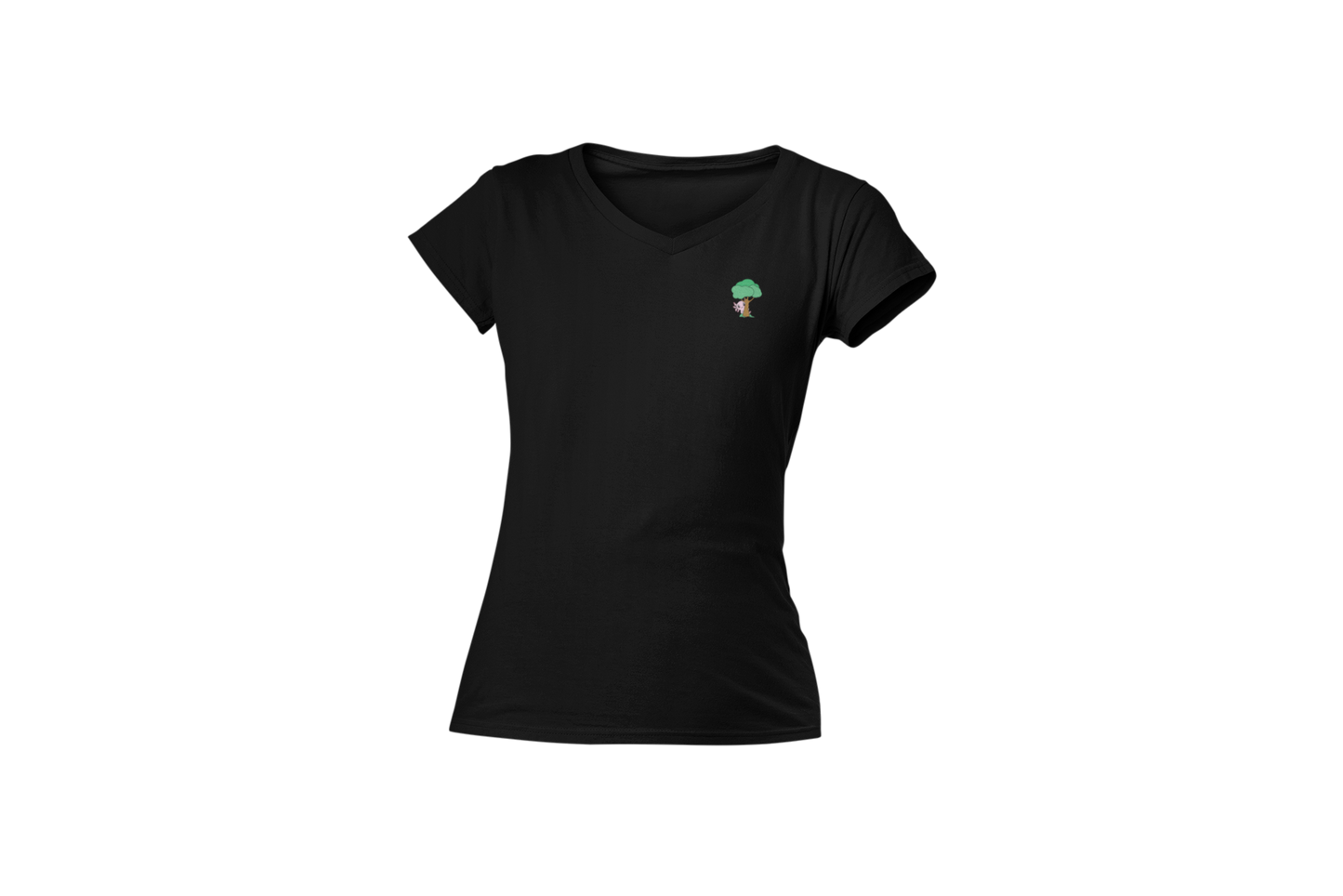 Playera Cuello V Axoloteria El Arbol Ajolote Adulto