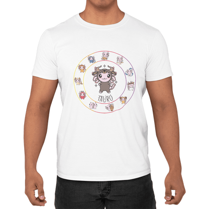 Playera Horoscopos Tauro Axolotzin Ajolote Adulto E Infantil