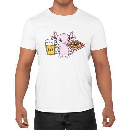 Playera Axolotzin Pizza & Cerveza Ajolote Adulto