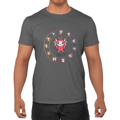 Playera Horoscopos Cancer Axolotzin Ajolote Adulto E Infantil
