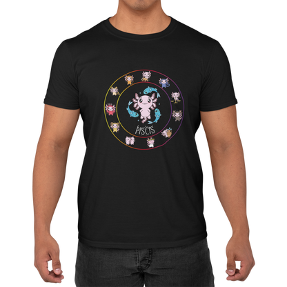 Playera Horoscopos Piscis Axolotzin Ajolote Adulto E Infantil