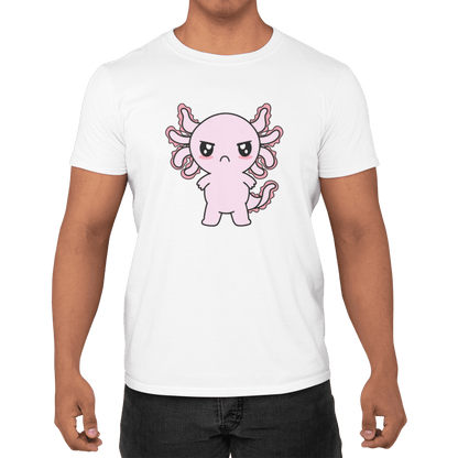 Playera Axolotzin Enojado Ajolote Adulto E Infantil