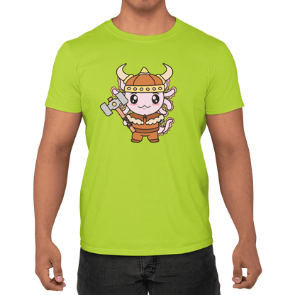 Playera Axolotzin Vikingo Ajolote Adulto E Infantil
