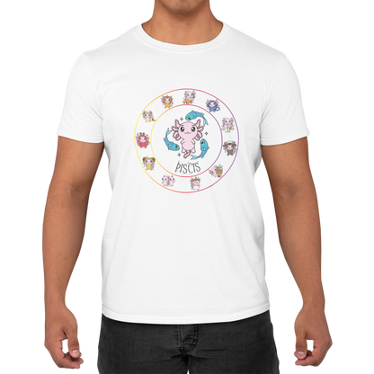 Playera Horoscopos Piscis Axolotzin Ajolote Adulto E Infantil