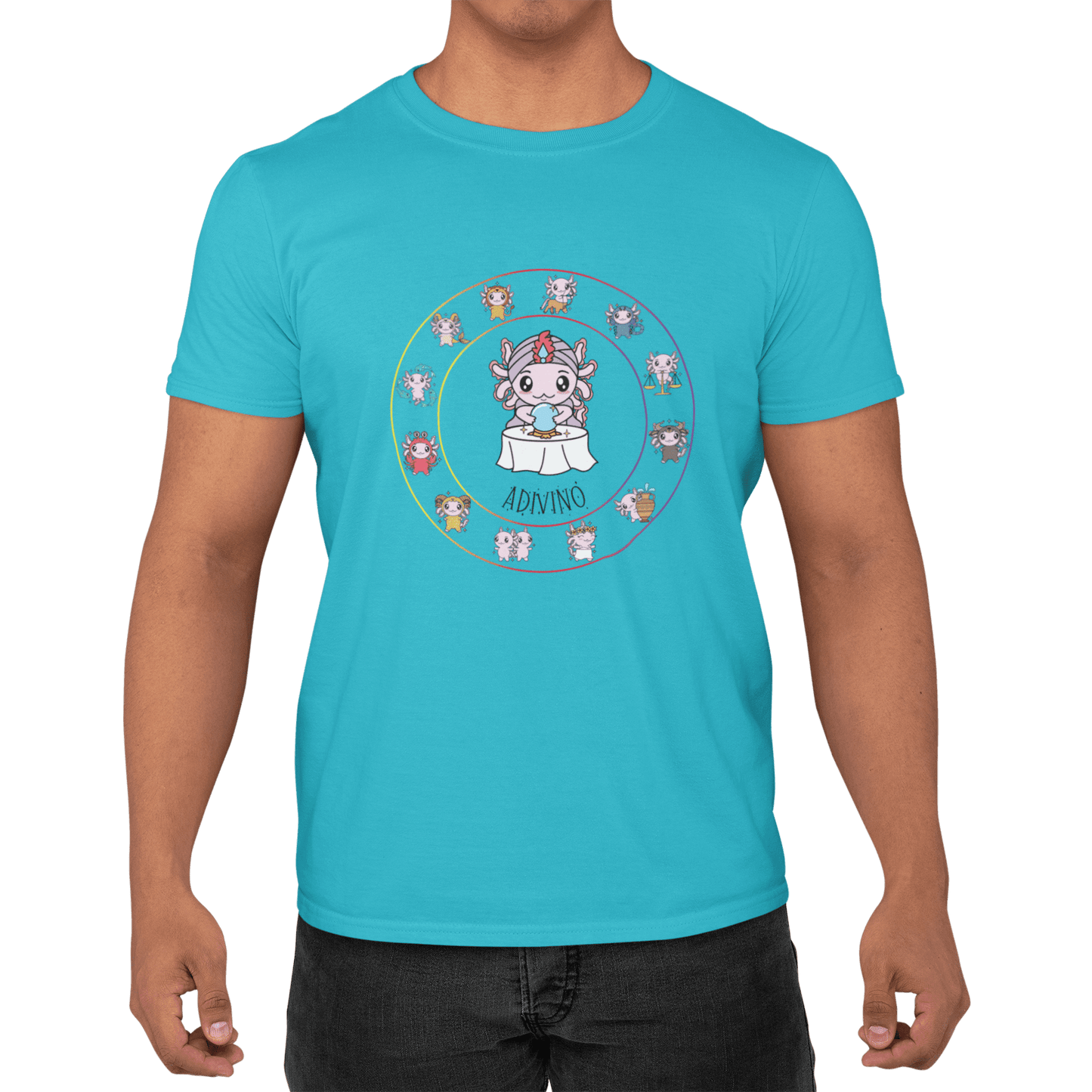 Playera Horoscopos Adivino Axolotzin Ajolote Adulto E Infantil