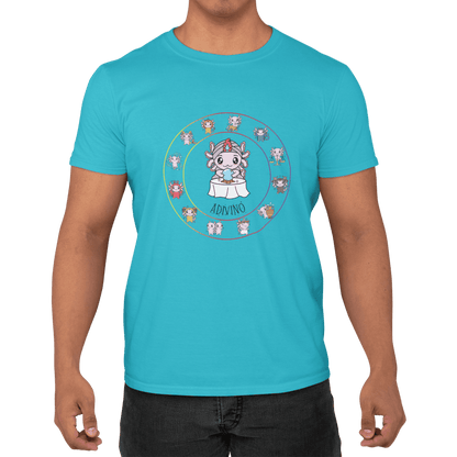 Playera Horoscopos Adivino Axolotzin Ajolote Adulto E Infantil