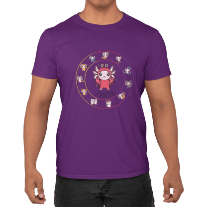 Playera Horoscopos Cancer Axolotzin Ajolote Adulto E Infantil