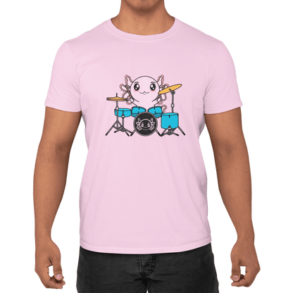 Playera Axolotzin Baterista Ajolote Adulto E Infantil