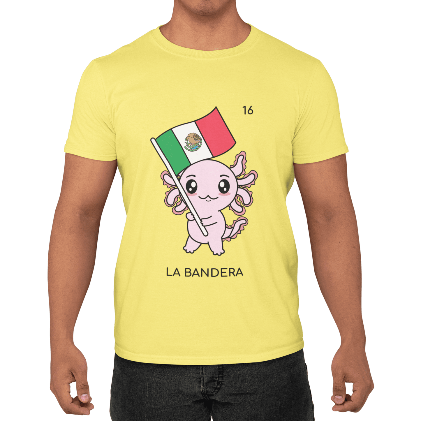 Playera Axoloteria La Bandera Ajolote Adulto E Infantil