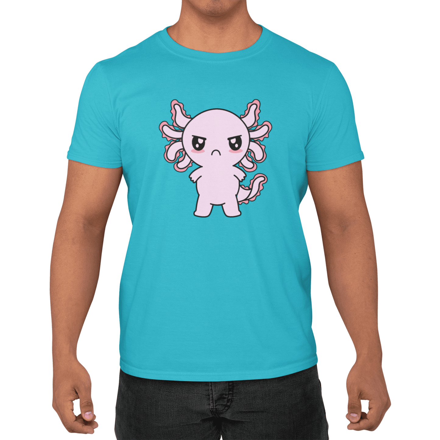 Playera Axolotzin Enojado Ajolote Adulto E Infantil