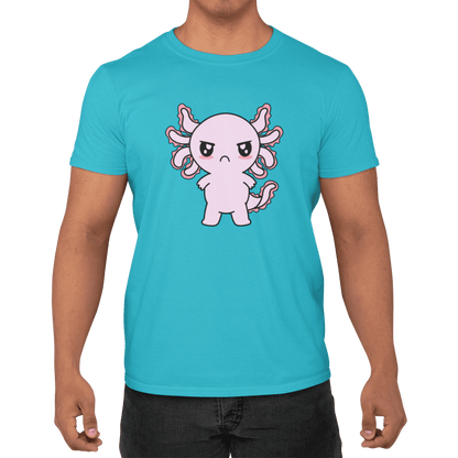 Playera Axolotzin Enojado Ajolote Adulto E Infantil