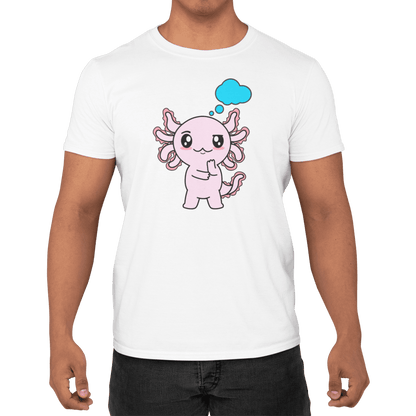 Playera Axolotzin Pensando Ajolote Adulto E Infantil