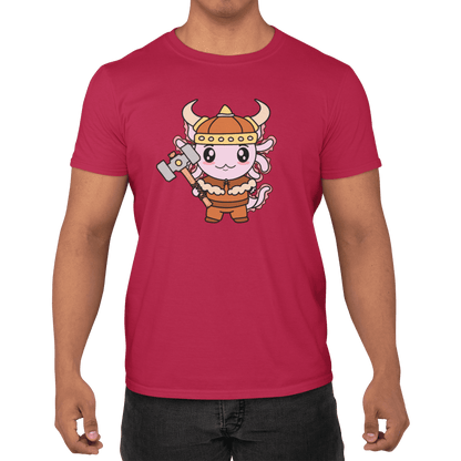 Playera Axolotzin Vikingo Ajolote Adulto E Infantil