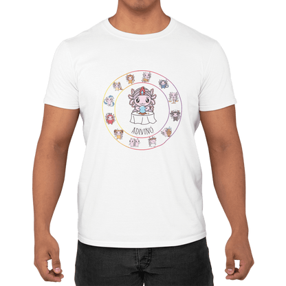 Playera Horoscopos Adivino Axolotzin Ajolote Adulto E Infantil