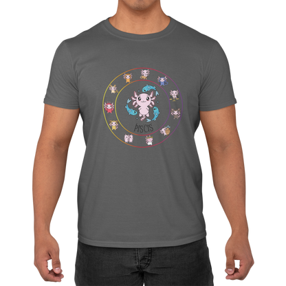 Playera Horoscopos Piscis Axolotzin Ajolote Adulto E Infantil