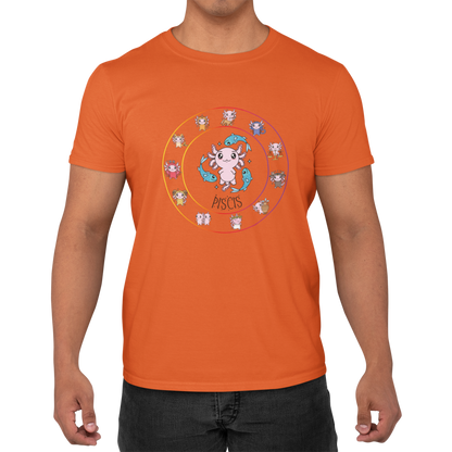 Playera Horoscopos Piscis Axolotzin Ajolote Adulto E Infantil