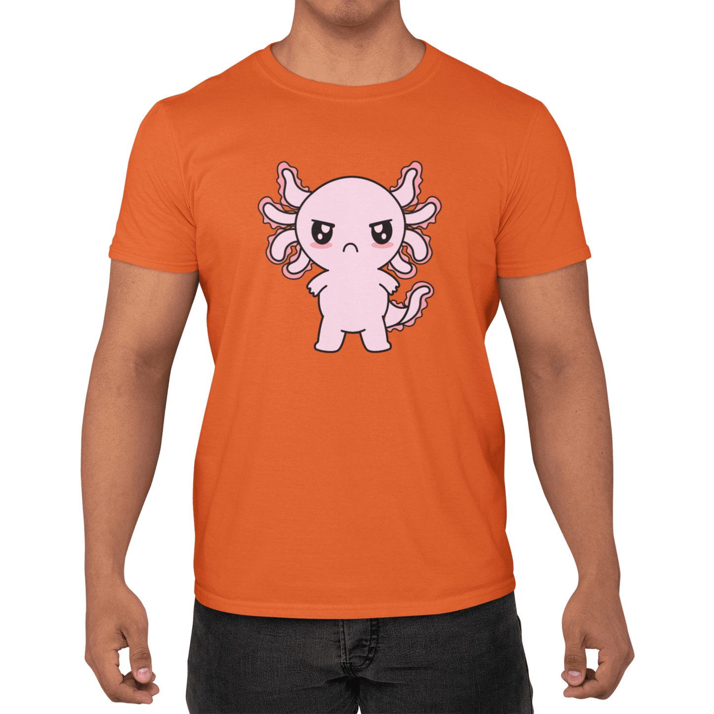 Playera Axolotzin Enojado Ajolote Adulto E Infantil