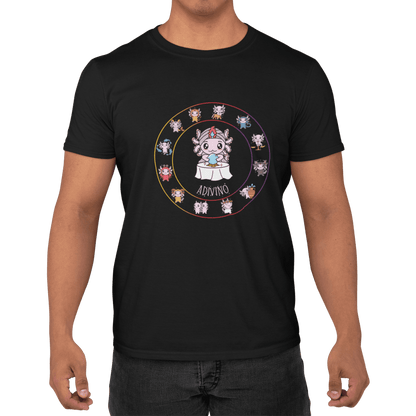 Playera Horoscopos Adivino Axolotzin Ajolote Adulto E Infantil