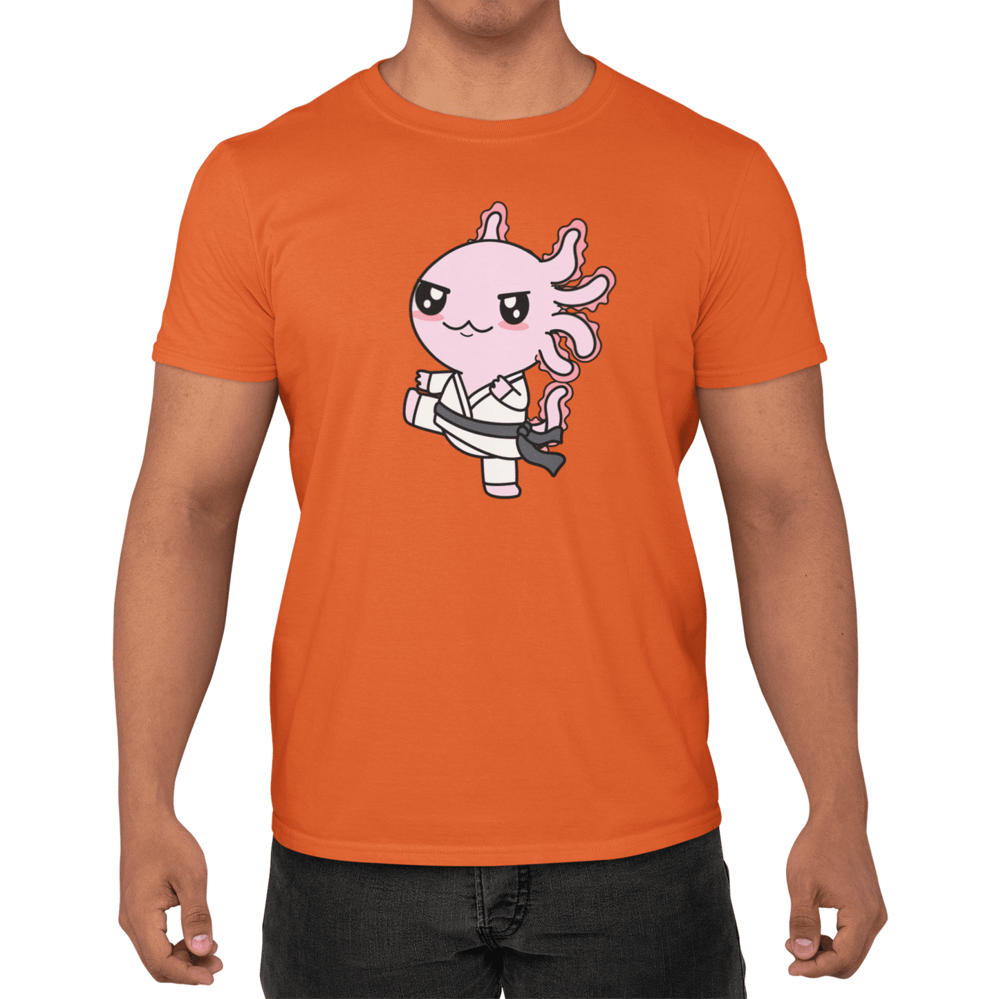 Playera Axolotzin Karateka Ajolote Adulto E Infantil