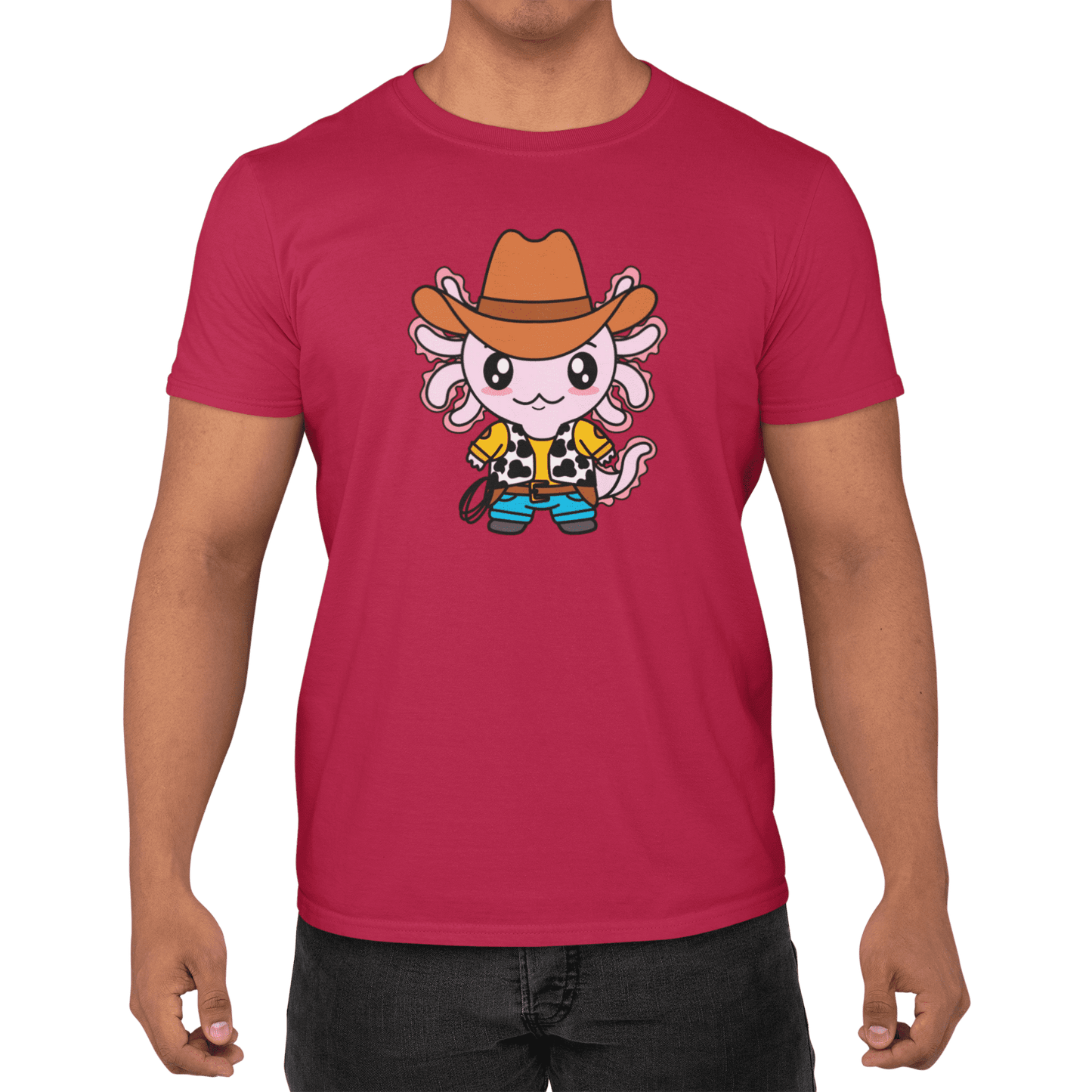 Playera Axolotzin Vaquero Ajolote Adulto E Infantil