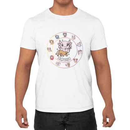 Playera Horoscopos Sagitario Axolotzin Ajolote Adulto E Infantil