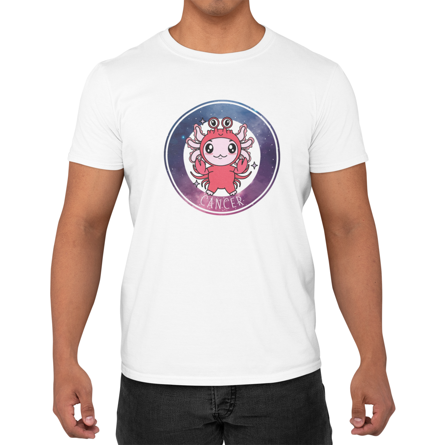Playera Axolotzin Horoscopos Galaxy Cancer Ajolote Adulto E Infantil