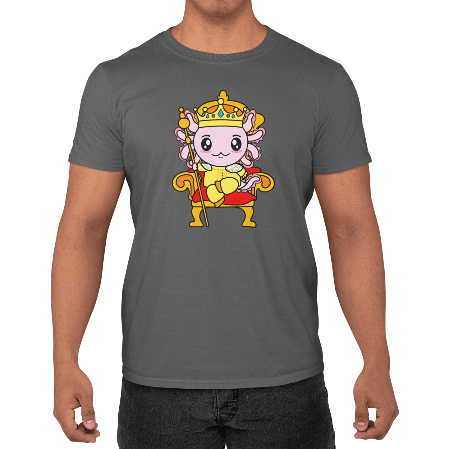 Playera Axolotzin Rey Ajolote Adulto E Infantil