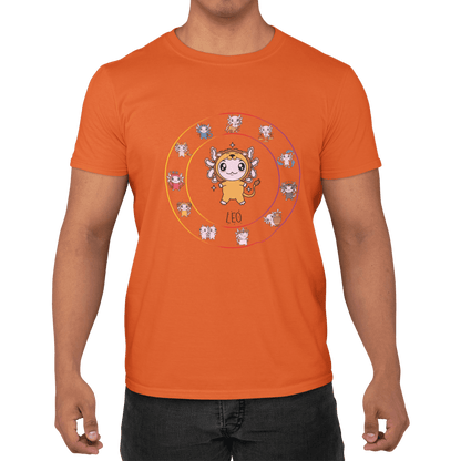 Playera Horoscopos Leo Axolotzin Ajolote Adulto E Infantil