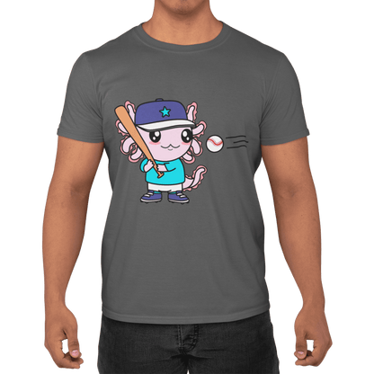 Playera Axolotzin Beisbolista Ajolote Adulto E Infantil