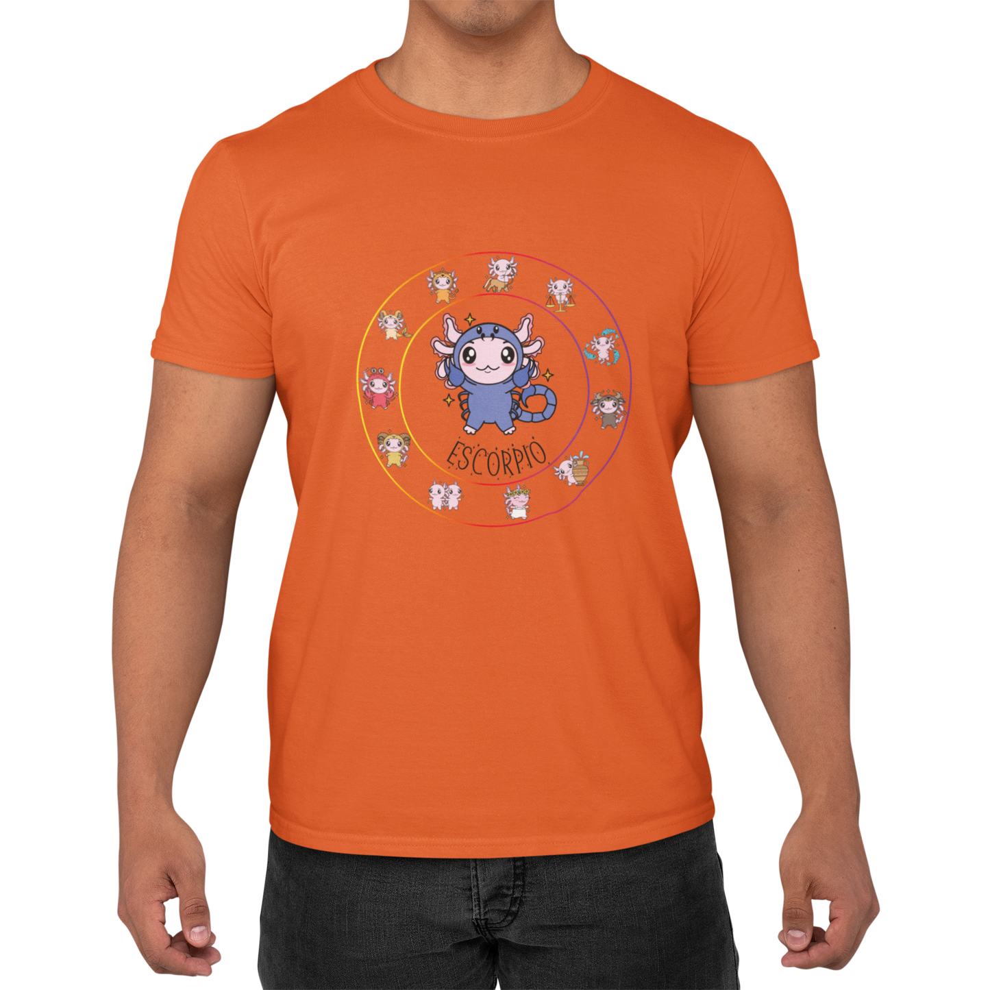 Playera Horoscopos Escorpio Axolotzin Ajolote Adulto E Infantil