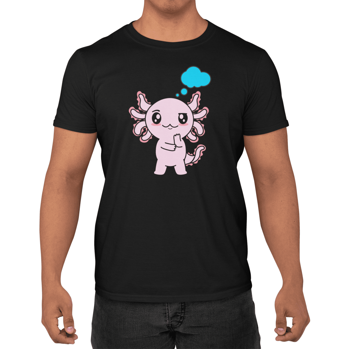 Playera Axolotzin Pensando Ajolote Adulto E Infantil