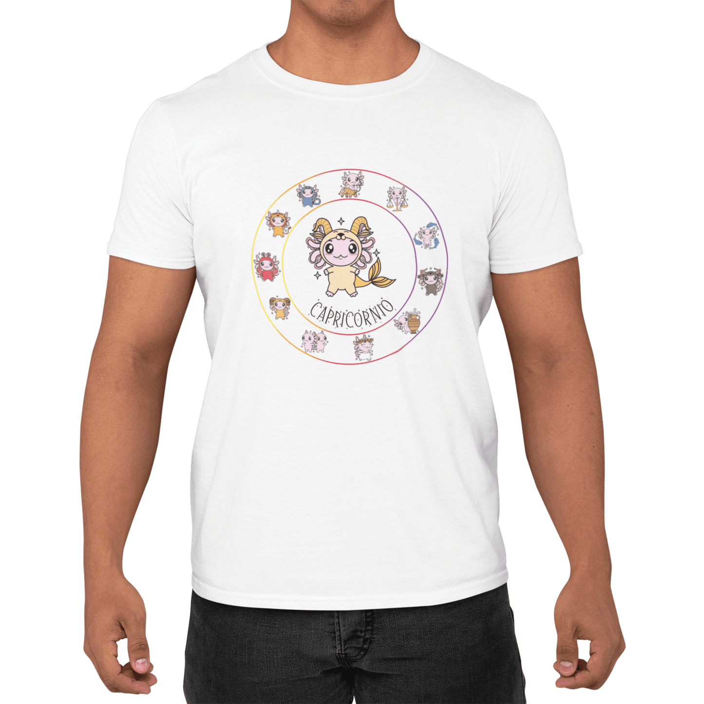 Playera Horoscopos Capricornio Axolotzin Ajolote Adulto E Infantil
