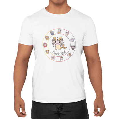 Playera Horoscopos Capricornio Axolotzin Ajolote Adulto E Infantil