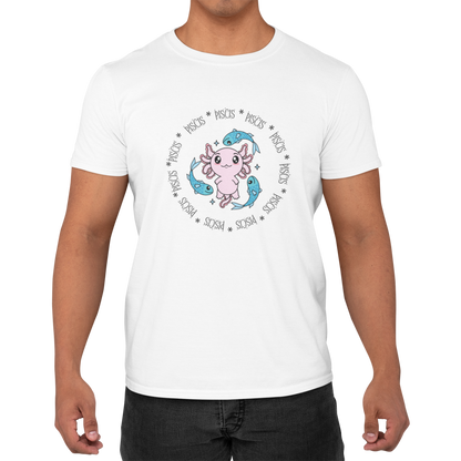 Playera Axolotzin Horoscopos Aro Piscis Ajolote Adulto E Infantil