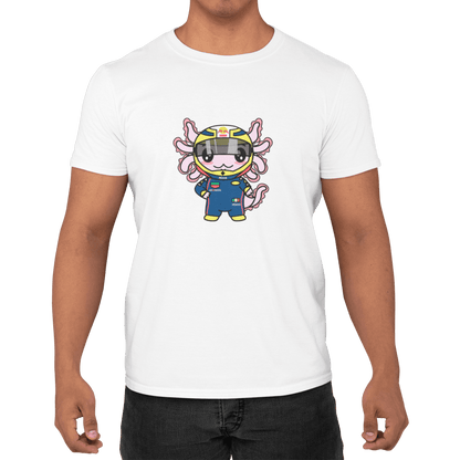 Playera Axolotzin Piloto De Carreras Ajolote Adulto E Infantil