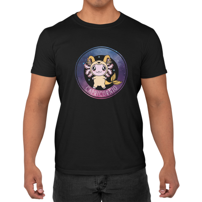 Playera Axolotzin Horoscopos Galaxy Capricornio Ajolote Adulto E Infantil
