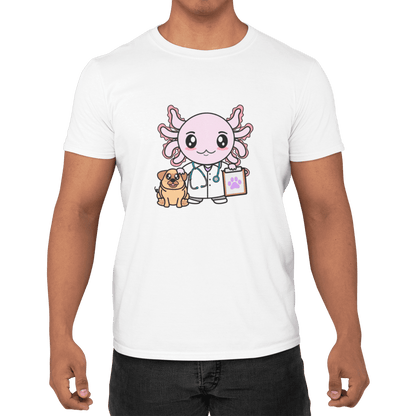 Playera Axolotzin Veterinario Ajolote Adulto E Infantil