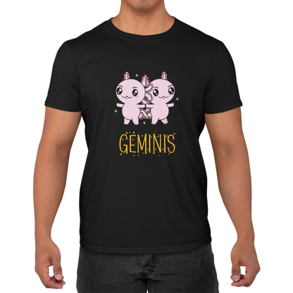 Playera Axolotzin Horoscopos Nombre Geminis Ajolote Adulto E Infantil