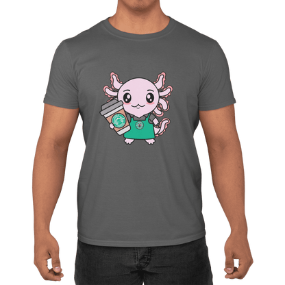 Playera Axolotzin Barista Ajolote Adulto E Infantil
