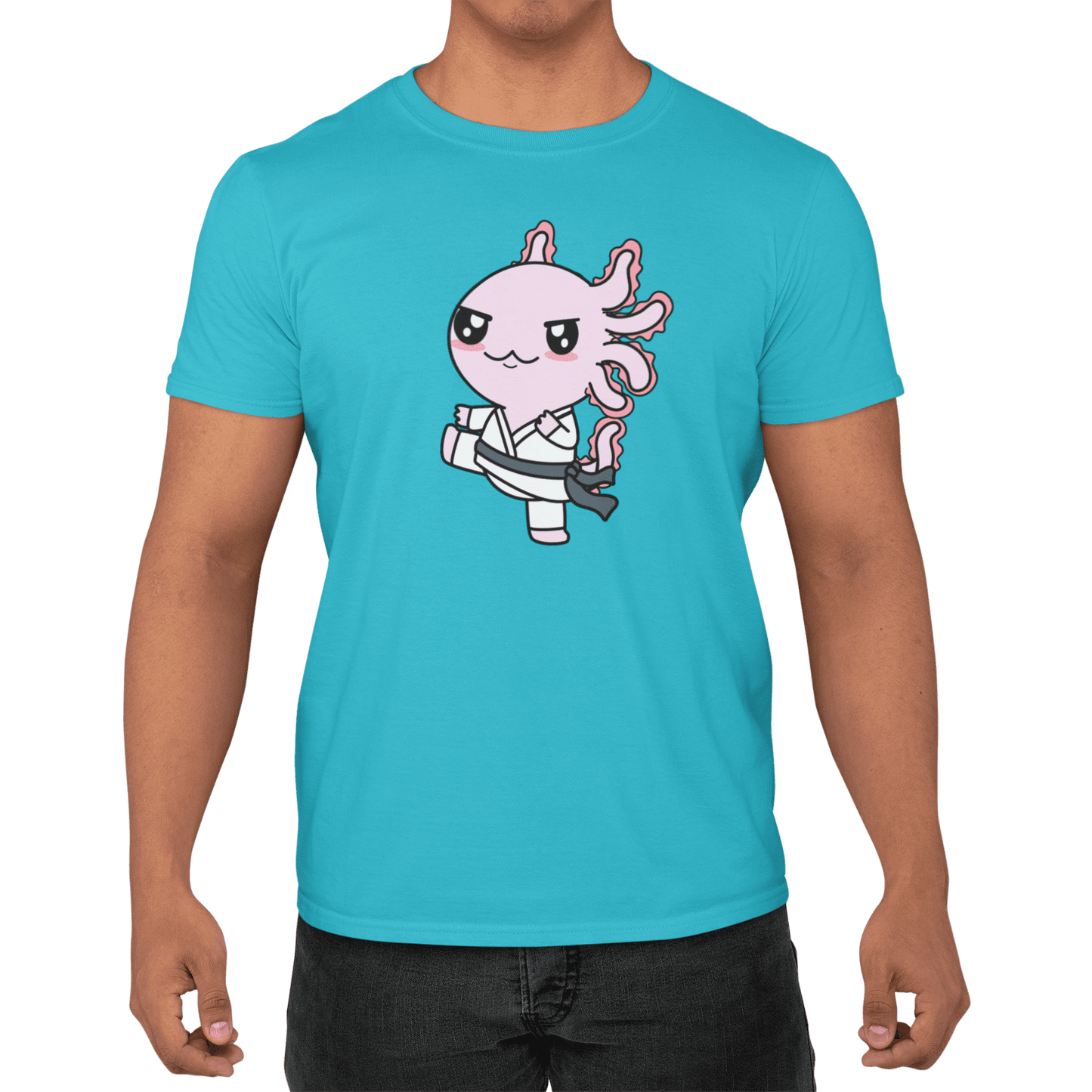 Playera Axolotzin Karateka Ajolote Adulto E Infantil