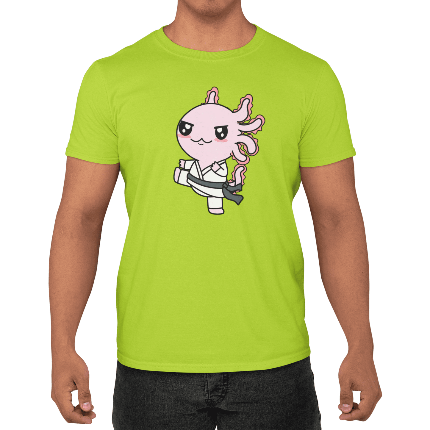 Playera Axolotzin Karateka Ajolote Adulto E Infantil