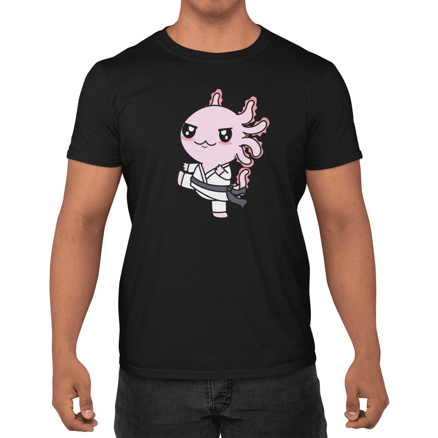 Playera Axolotzin Karateka Ajolote Adulto E Infantil